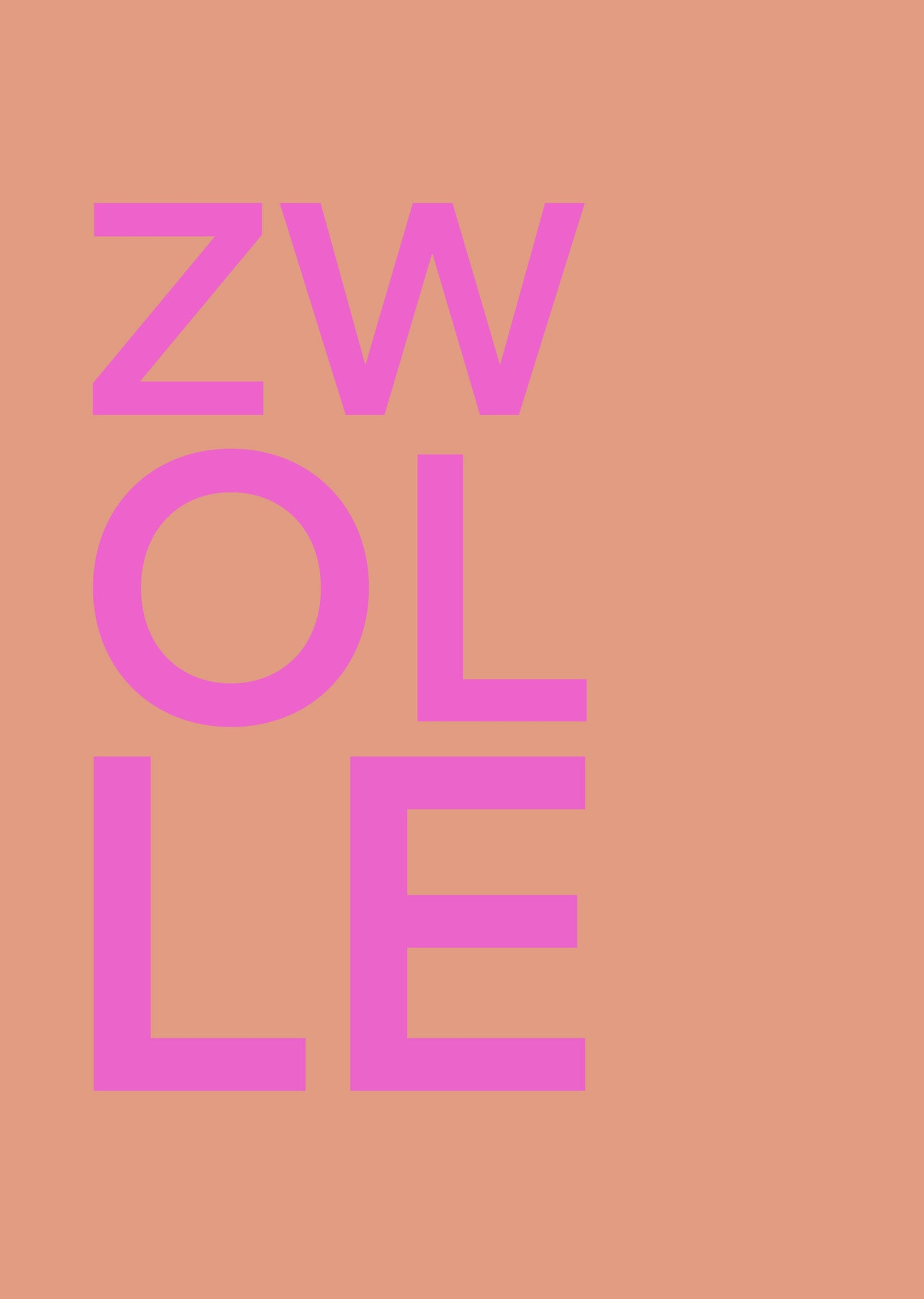 ZWOLLE POSTER INGELIJST
