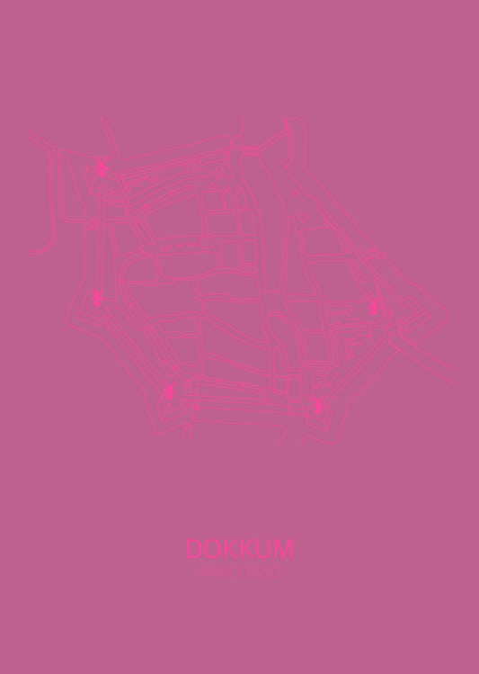 DOKKUM PAARS PLATTEGROND