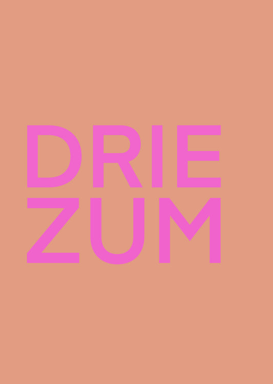 DRIEZUM POSTER ROZE