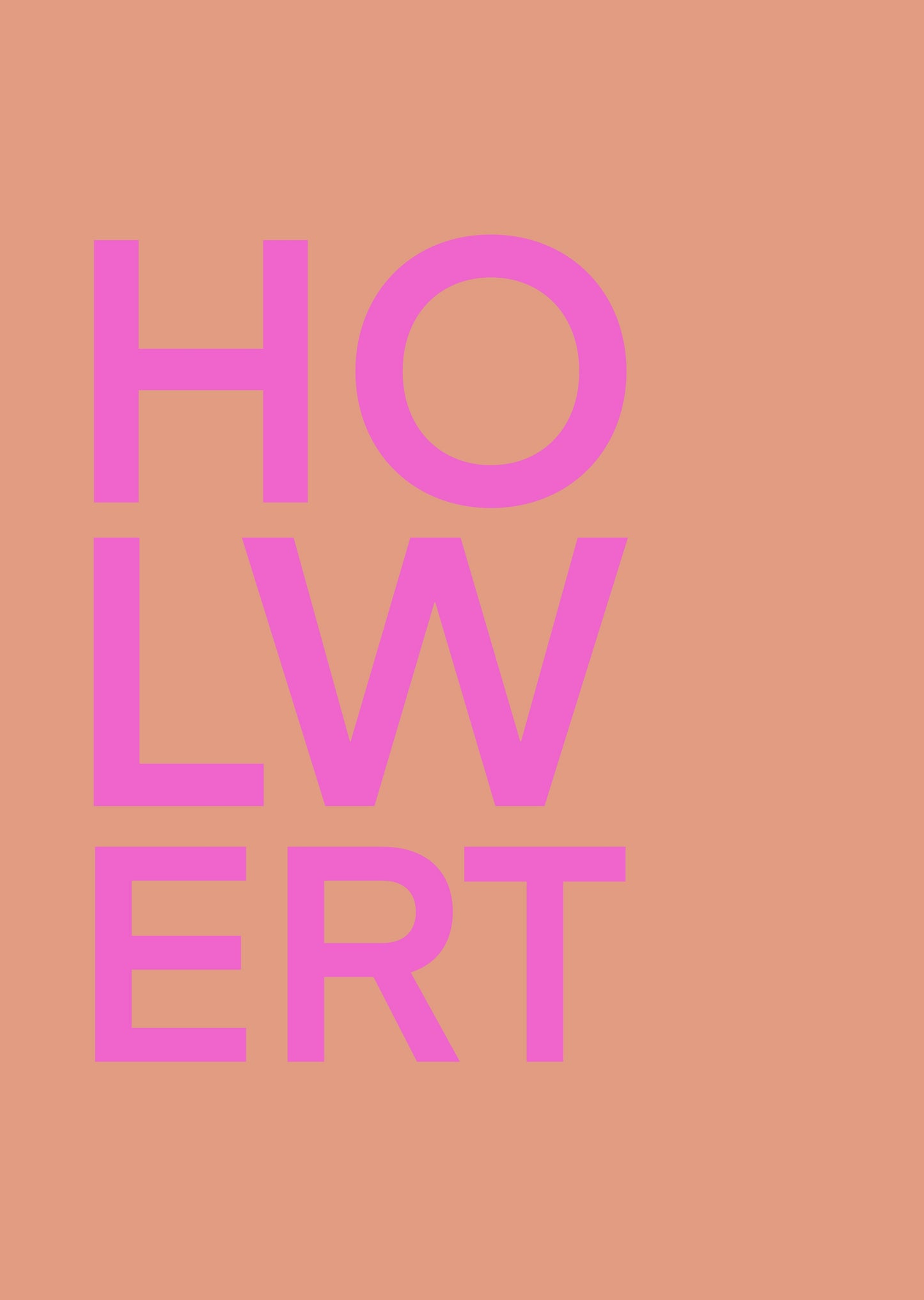 HOLWERT ROZE POSTER INGELIJST A3