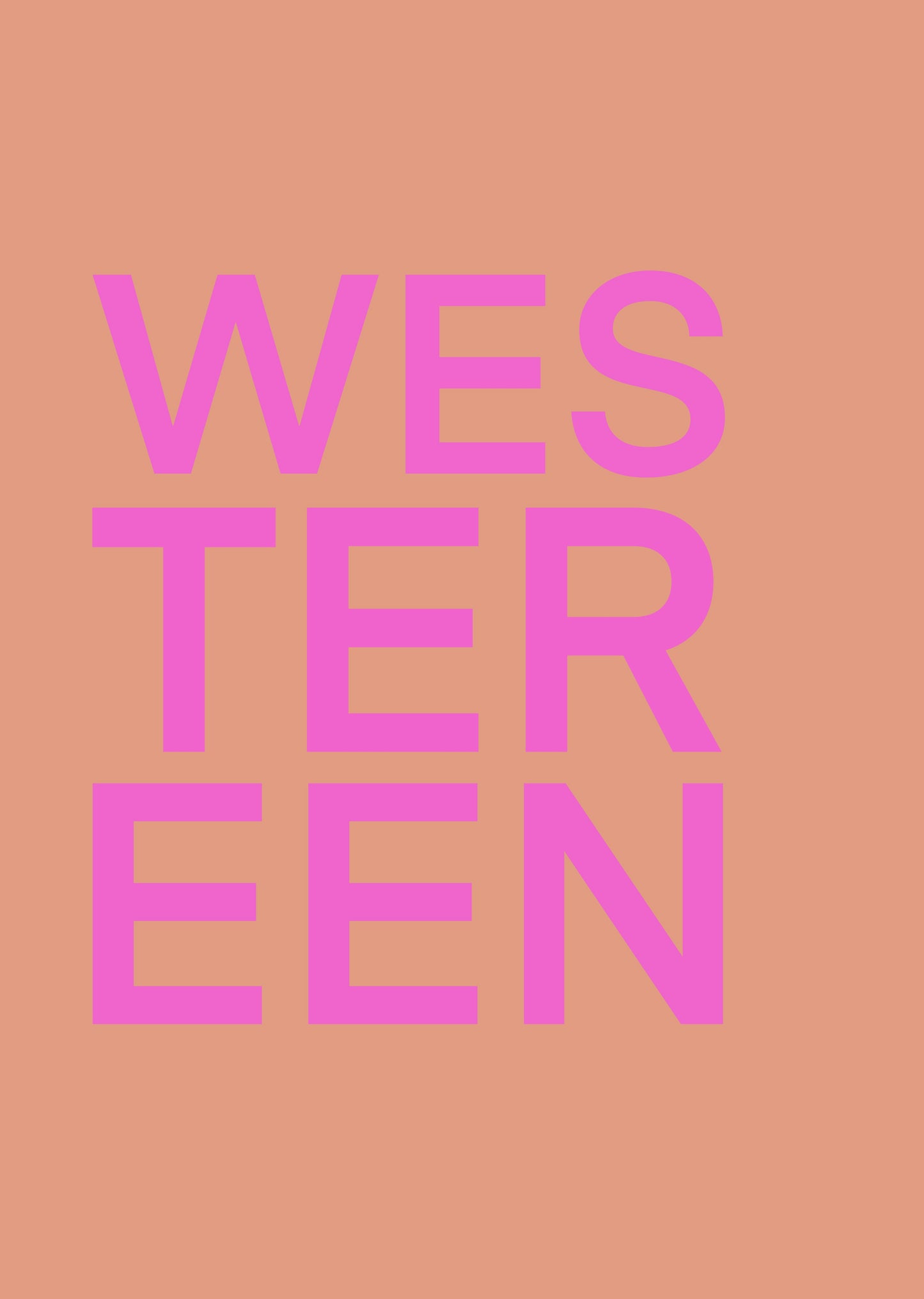 WESTEREEN POSTER ROZE