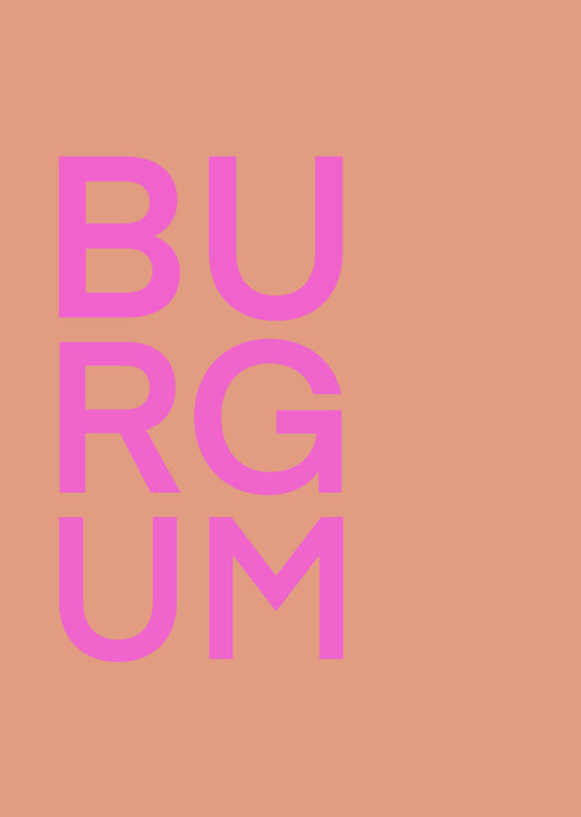 BURGUM POSTER ROZE