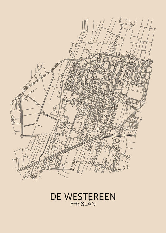 WESTEREEN PLATTEGROND POSTER