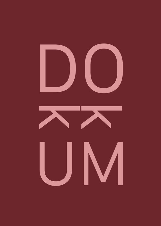 DOKKUM POSTER BURGUNDY