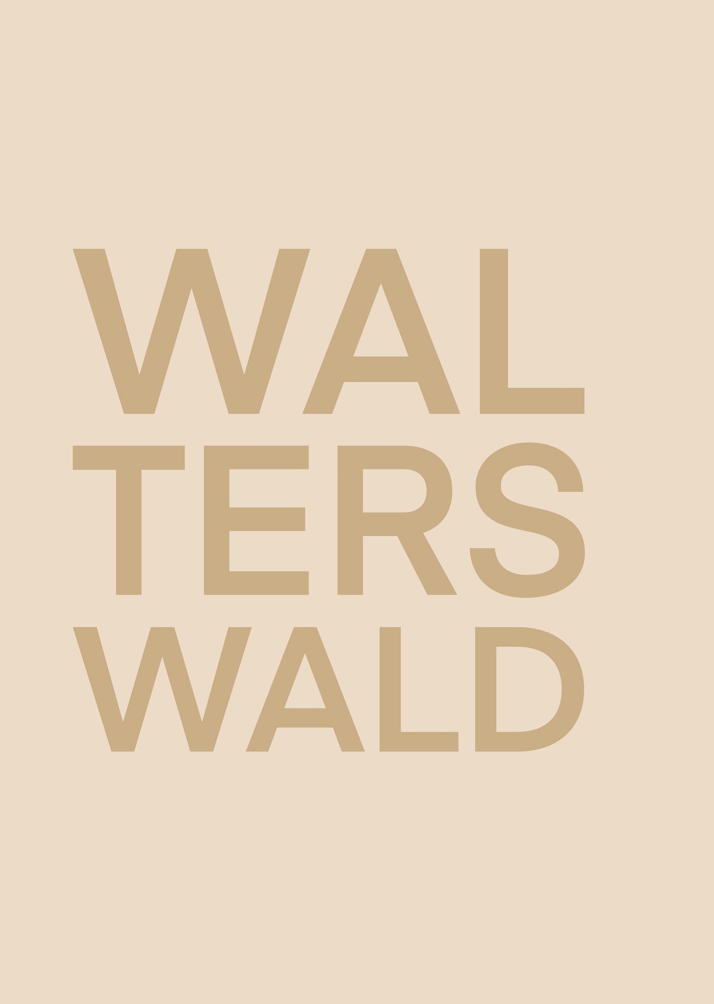WALTERSWALD BEIGE POSTER