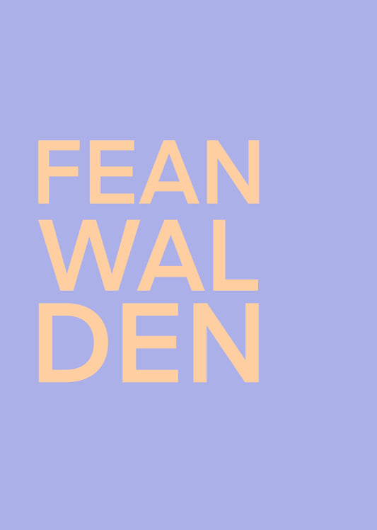 FEANWALDEN BLAUW POSTER INGELIJST