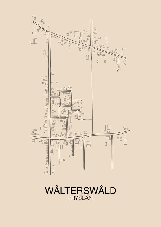 WALTERSWALD PLATTEGROND POSTER